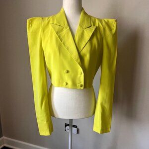 Akira Cropped Neon Blazer